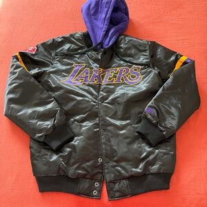 Starter Purple and Black Los Angeles Lakers Jacket